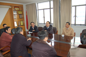 秦皇島玻璃工業研究設計院領導來我院訪問