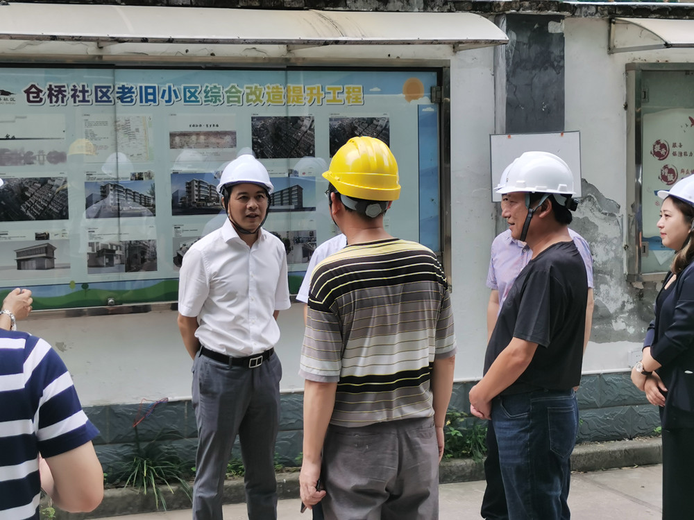 拱墅區領導蒞臨倉橋社區改造項目檢查指導